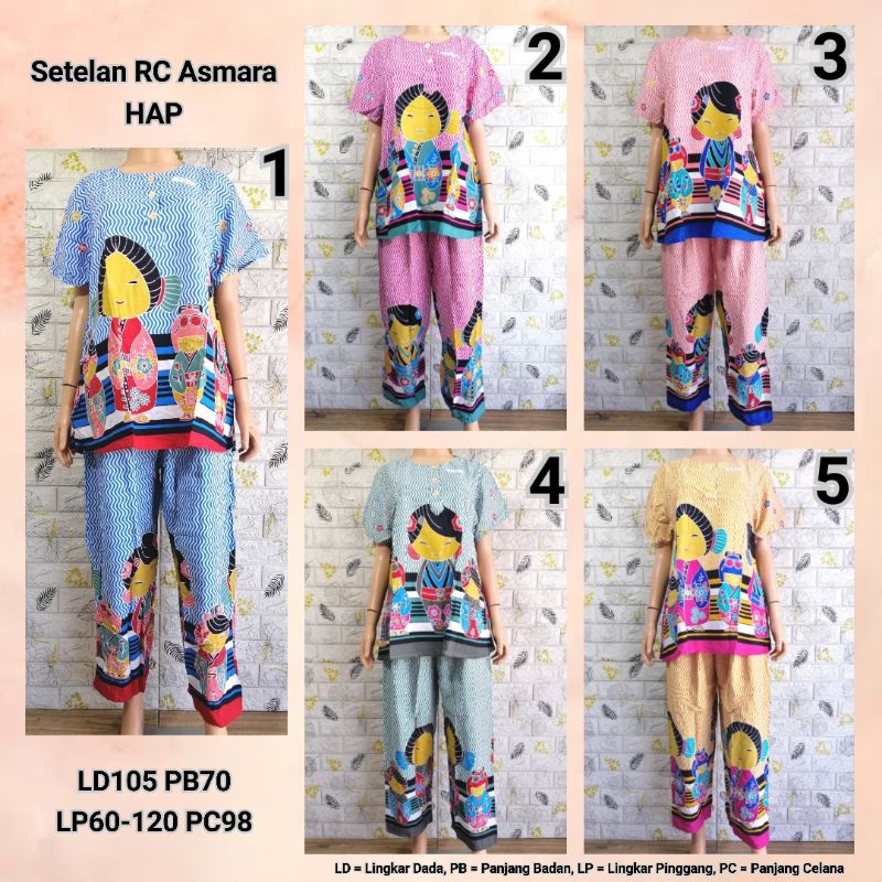 SETELAN HAP RC ASMARA CELANA PANJANG BUSUI FRIENDLY OLAI + SFRI