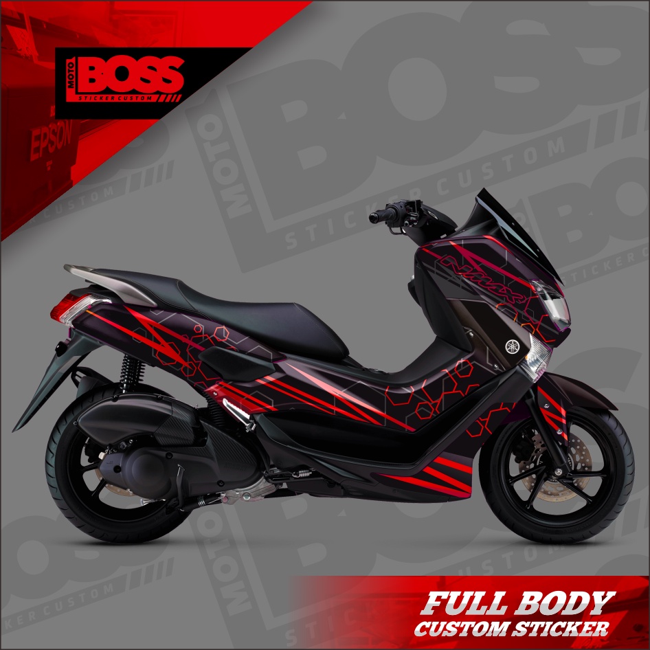 Decal Sticker Stiker Yamaha Nmax 2016 2017 2018 2019 Full Body Striping Full Body Nmax Old Stiker De