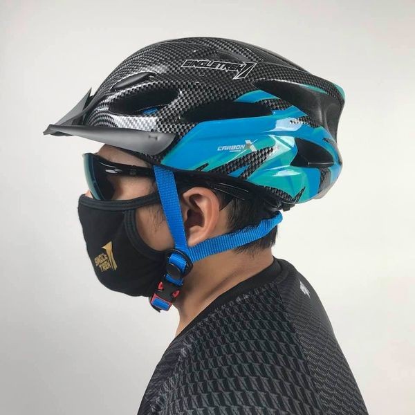 Helm Sepeda Singletrek1 Carbon Series - HSC color Blue X9