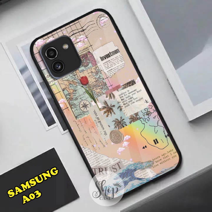 Softcase Glass Samsung A03 - Case Samsung A03 - Case Lucu - case Samsung A03 - kesing Samsung A03 - 