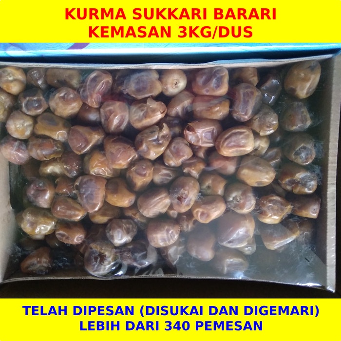 

Kurma Sukari 3kg kualitas premium korma Sukkari Saudi