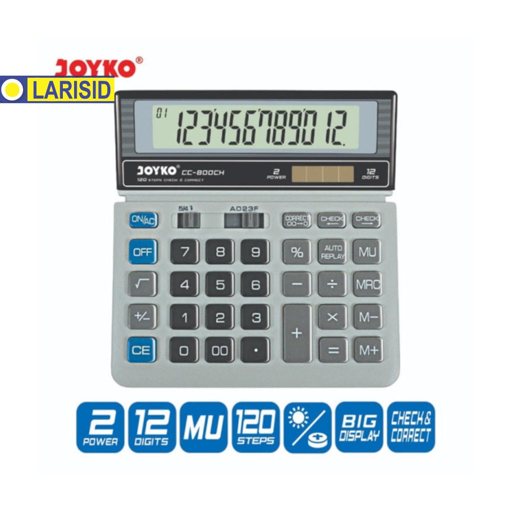 

KALKULATOR JOYKO CC-800CH 12 DIGITS CHECK CORRECT