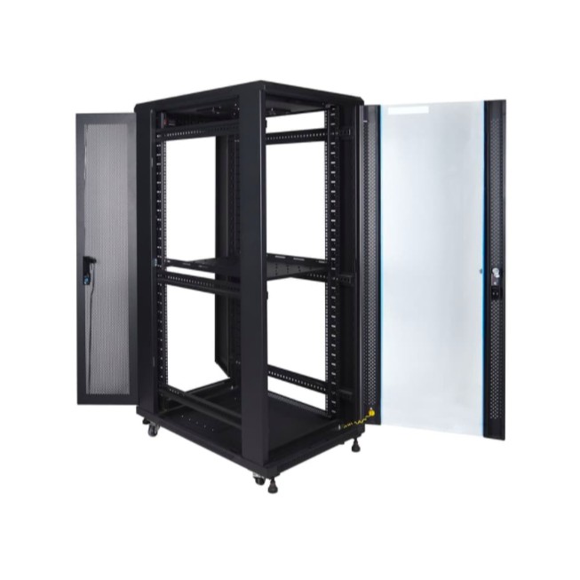 IR11532G - 32U Close Rack Depth 1150mm Glass Door 19&quot; - INDORACK