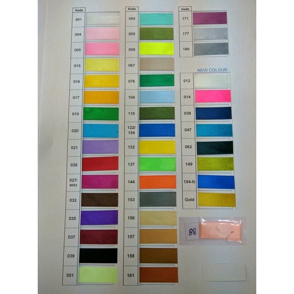 

Terbaru Pita Satin 3/8' (lebar 1 cm) - GROSIR