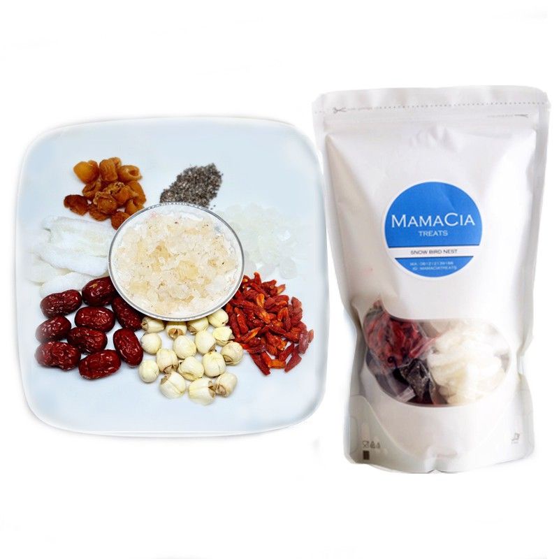 

Paket komplit Snow Bird Nest Mamacia Treats 8 bahan lengkap
