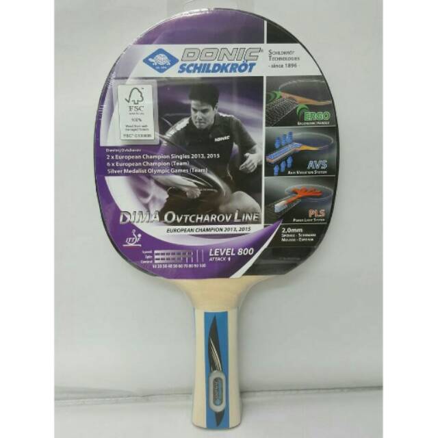 ORIGINAL Bat Pingpong / Tenis Meja Donic - Dima Ovtcharov 800