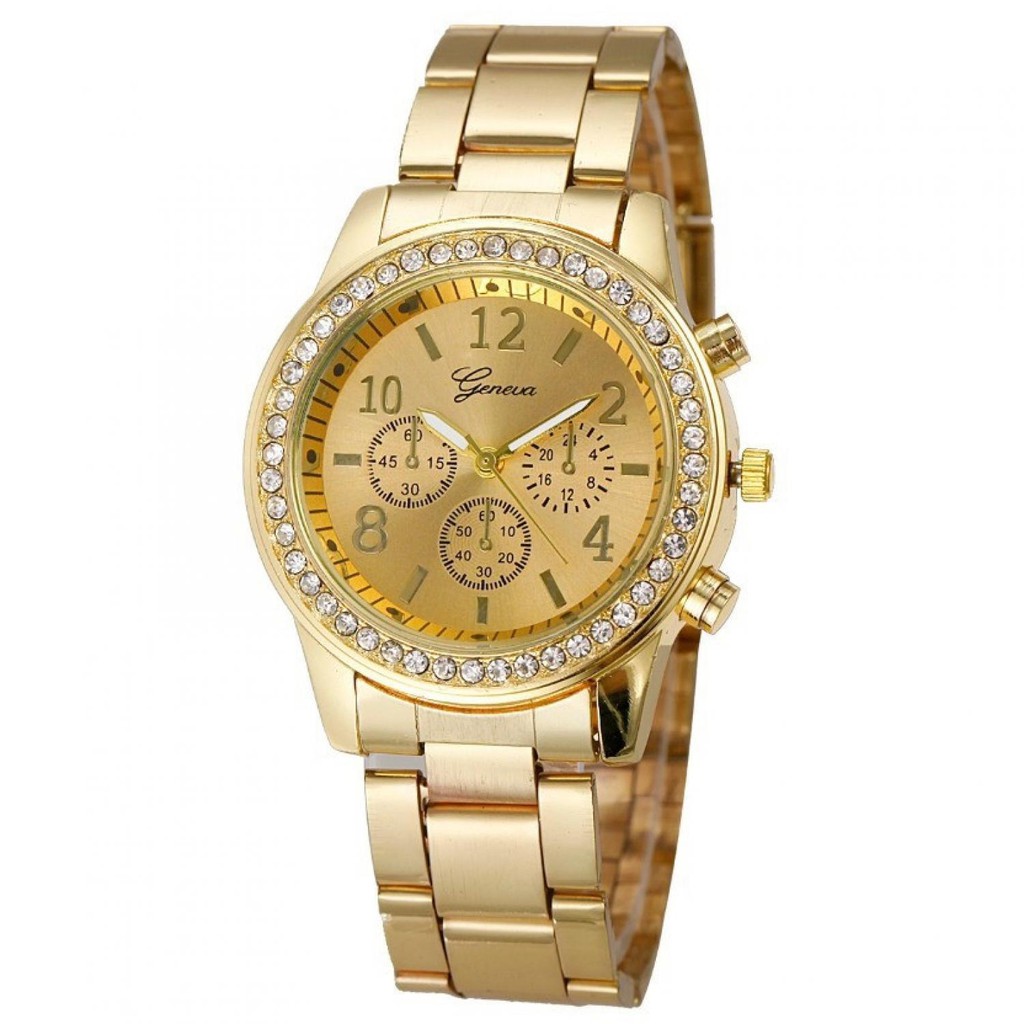 Geneva Jam Tangan Analog - YQ004 [Gold]