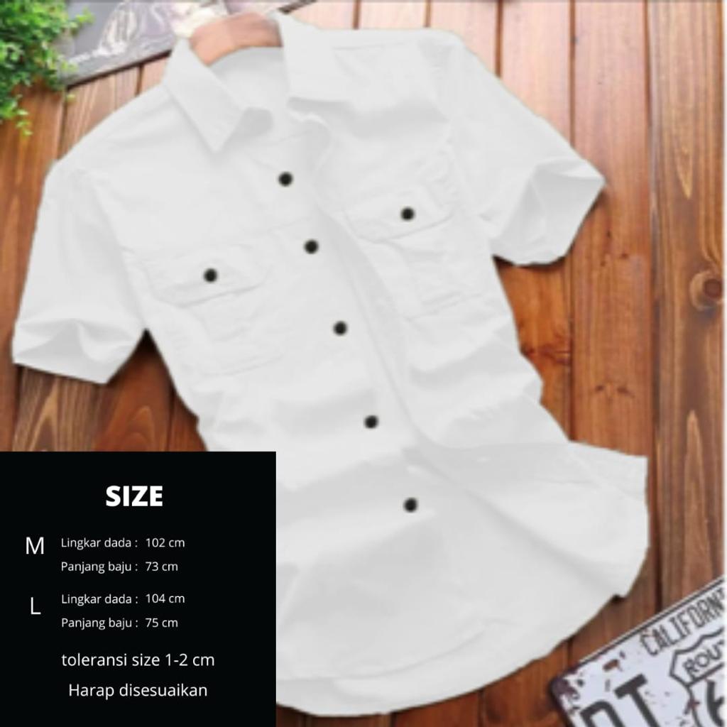 Kemeja Pria Bahan Toyobo size M &amp; L, Kemeja Darko