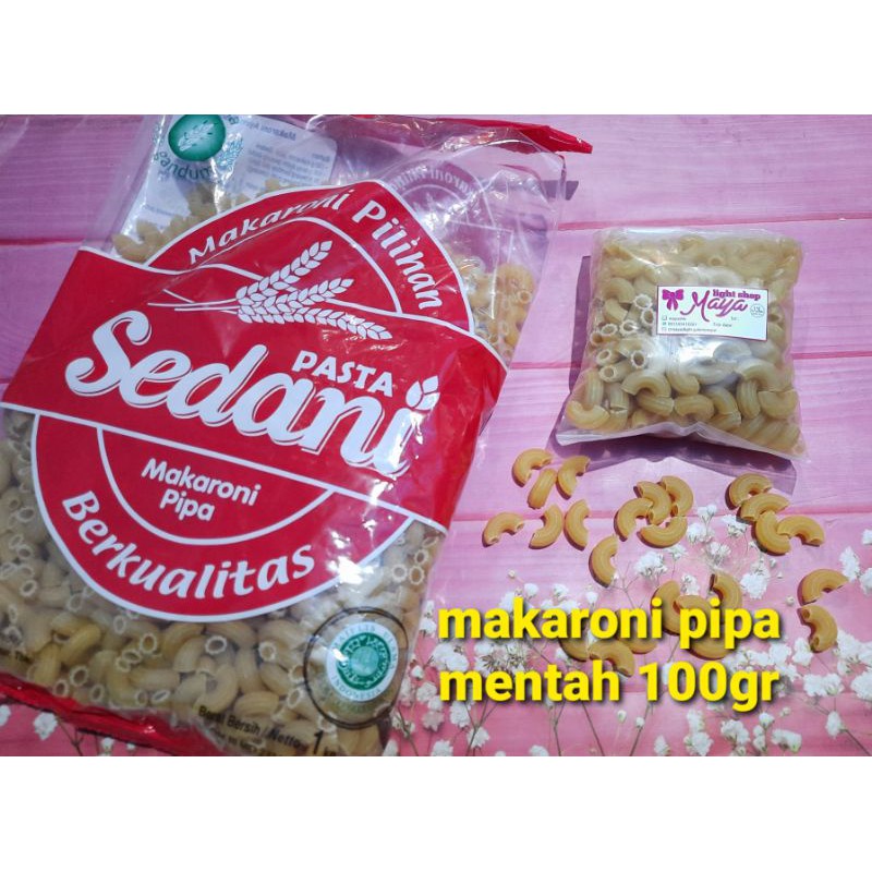 Makaroni mentah 100gr pasta spageti spaghety instant bolognese macaroni pipa spiral pasta cemilan termurah promo