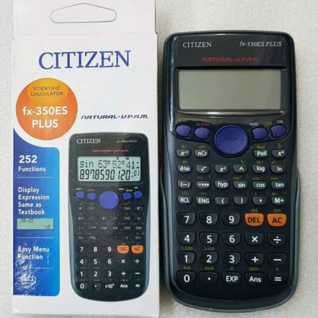 

Kalkulator scientific CITIZEN Fx 350 ES PLUS kalkulator anak sekolah