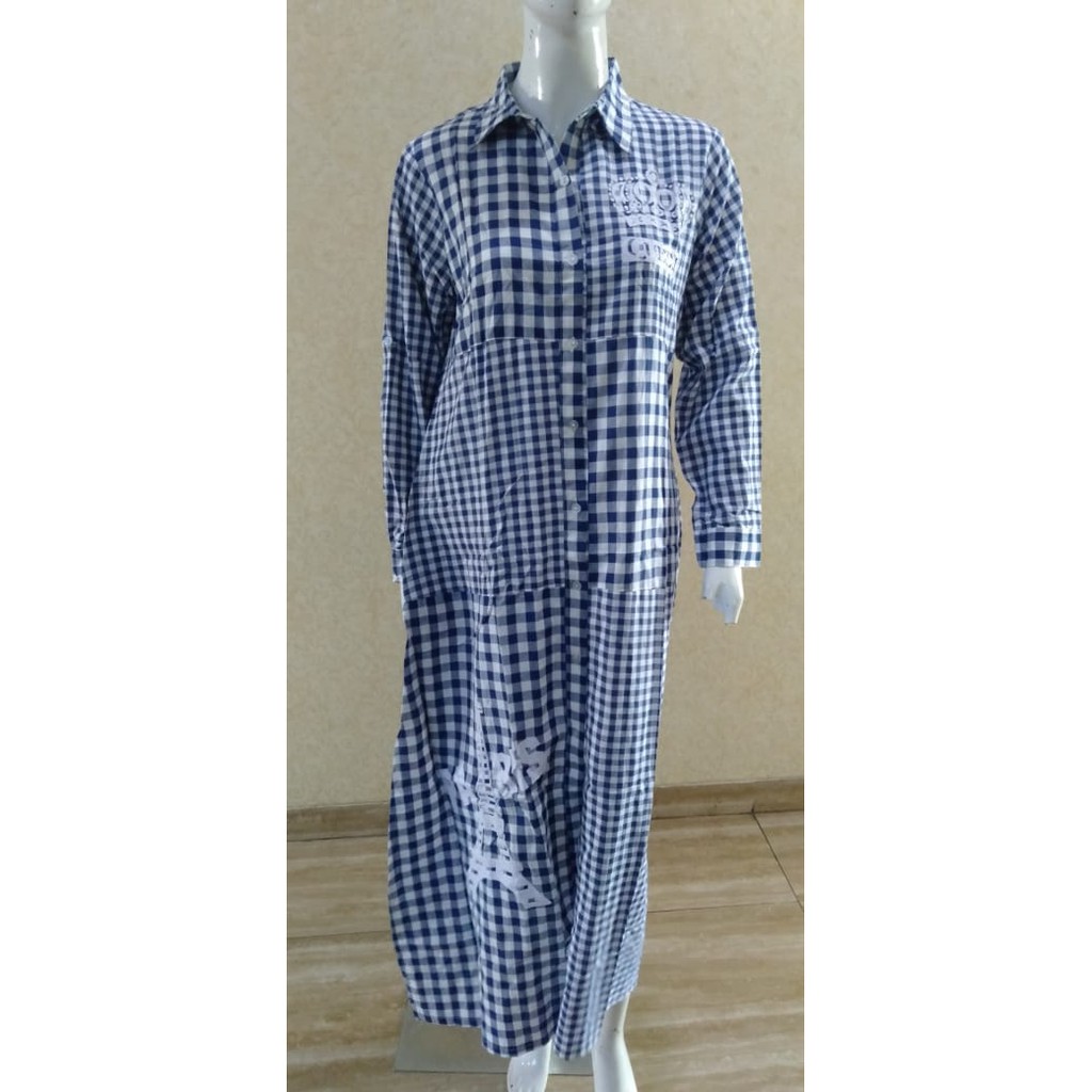 GAMIS MOTIF KOTAK-KOTAK