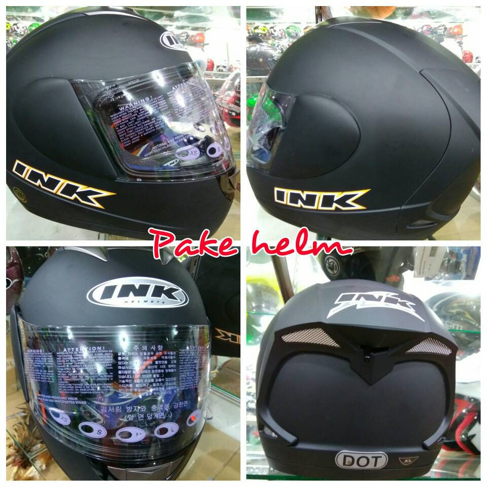 HELM INK CL MAX SOLID BLACK DOFF FULL FACE