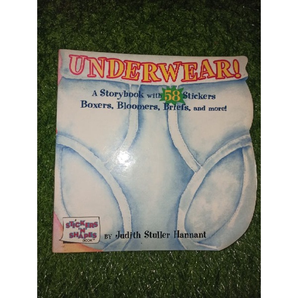 buku aktivitas anak - stiker berbahasa Inggris- UNDERWEAR (preloved)