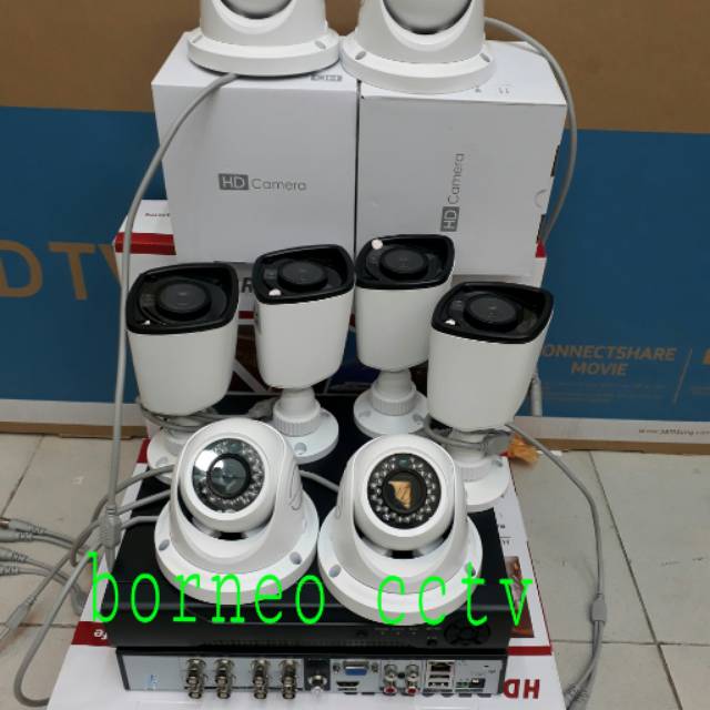 Paket cctv 8channel provision 3.megapixel 1080 full hd +hdd komplit tgl pasang taiwan