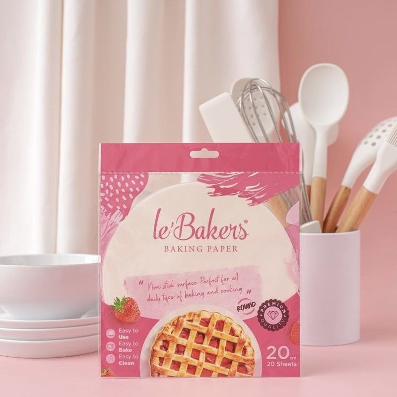 Baking Paper Le Bakers Bulat / Kertas Roti Bulat / Kertas Panggang Le'Bakers Lebakers / Baking Paper