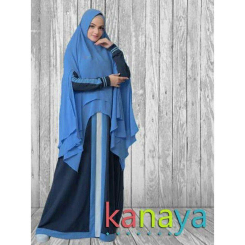 AZHRA DRESS BY KANAYA/gamis dewasa/dress casual/gamis adem/gamis olahraga/fashion muslim/baju sporty
