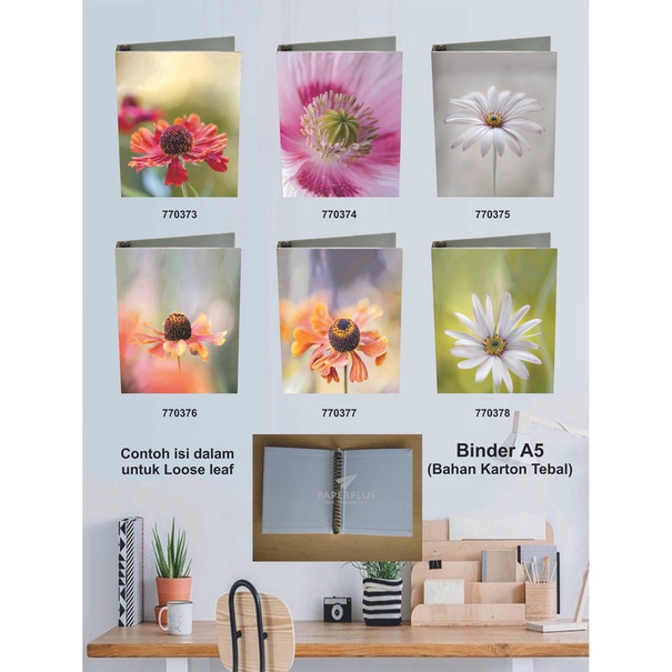 

Binder A5 / Binder Note A5 / Bunga / Set 2916