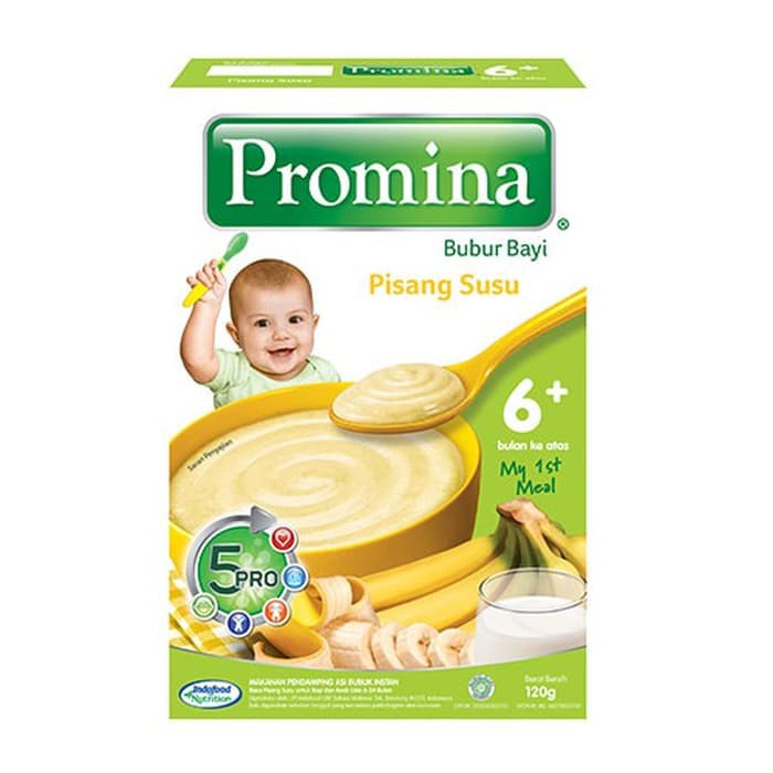 PROMINA 6+ PISANG SUSU 120GR / BUBUR BAYI