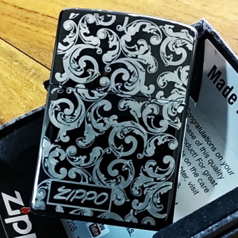 KOREK API ZIPPO CUSTOM GRAFIR BLACK CHROME BATIK ZIPPO DESIGN SUPER MIRROR PREMIUM QUALITY