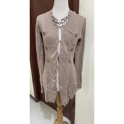 baju cardigan nude