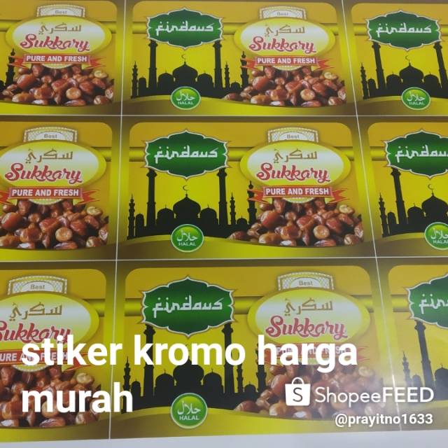 

Stiker kromo satu lembar A3