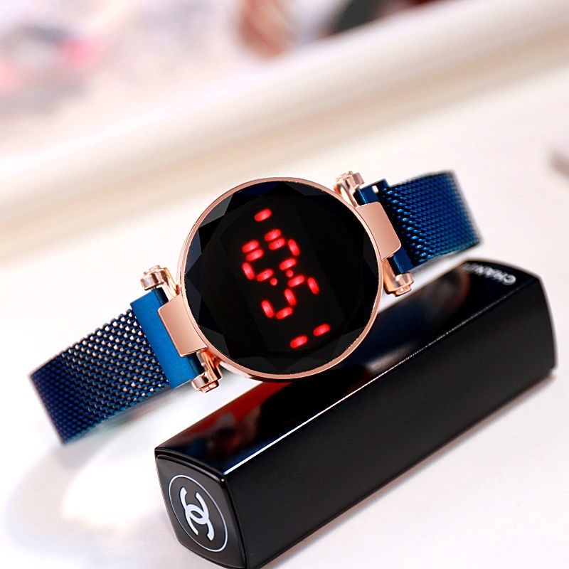 [✅COD] JAM TANGAN WANITA TERBARU JAM MAGNET RANTAI JAM TANGAN DIGITAL IMPORT JAM HARGA MURAH-5