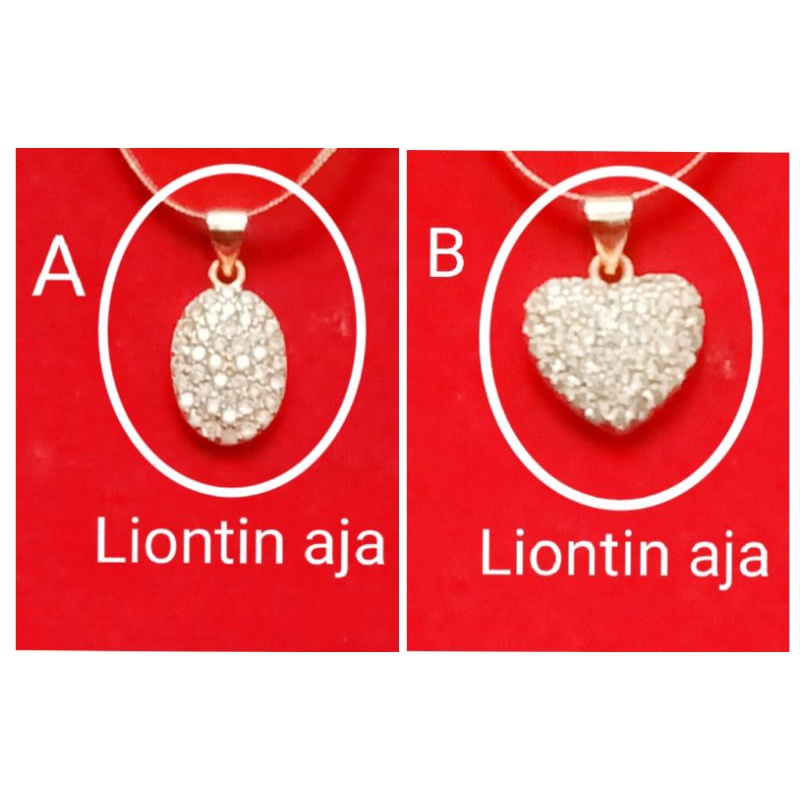 RKt36. Liontin xuping Kalung wanita lapis emas dgn mata zircon