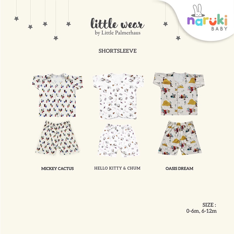 Little Palmerhaus Little Wear Short Sleeve Piyama Bayi Setelan Bayi