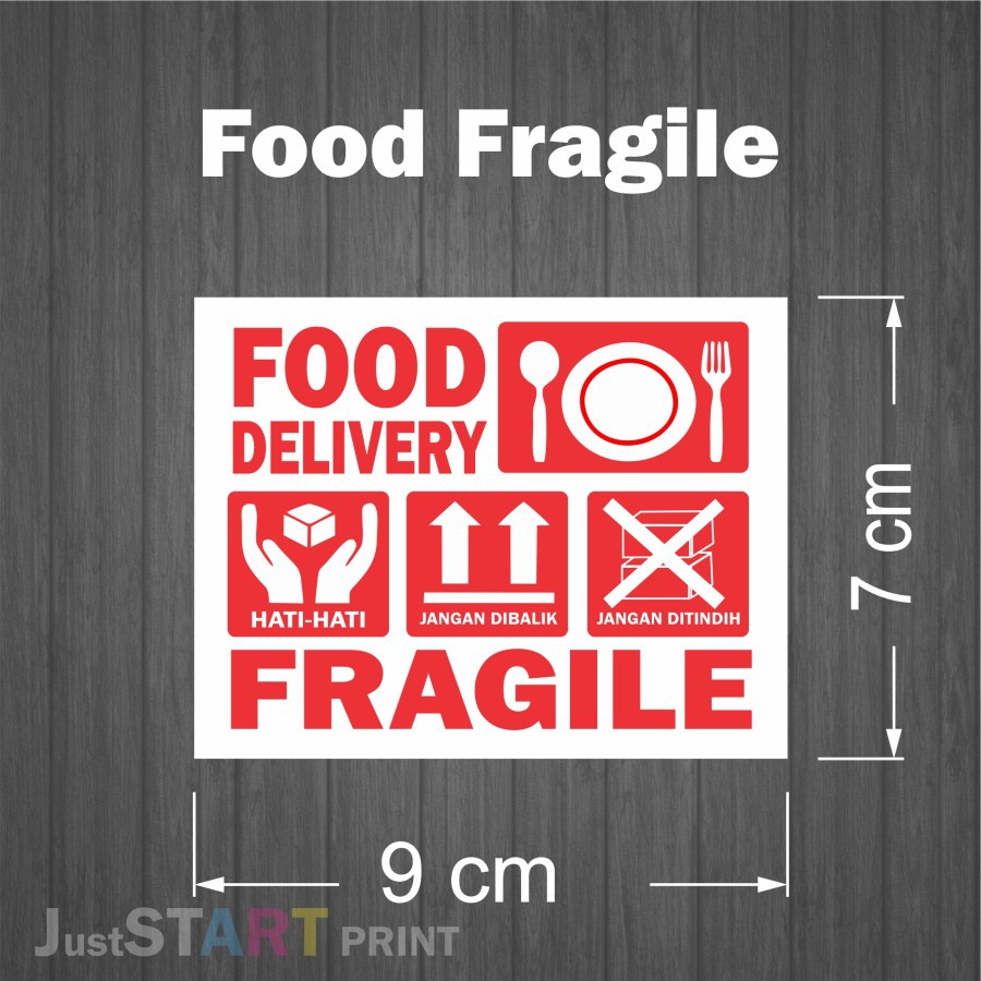 

Sticker Chromo Fragile Pengiriman Makanan Stiker Food Jangan Ditindih Hati hati