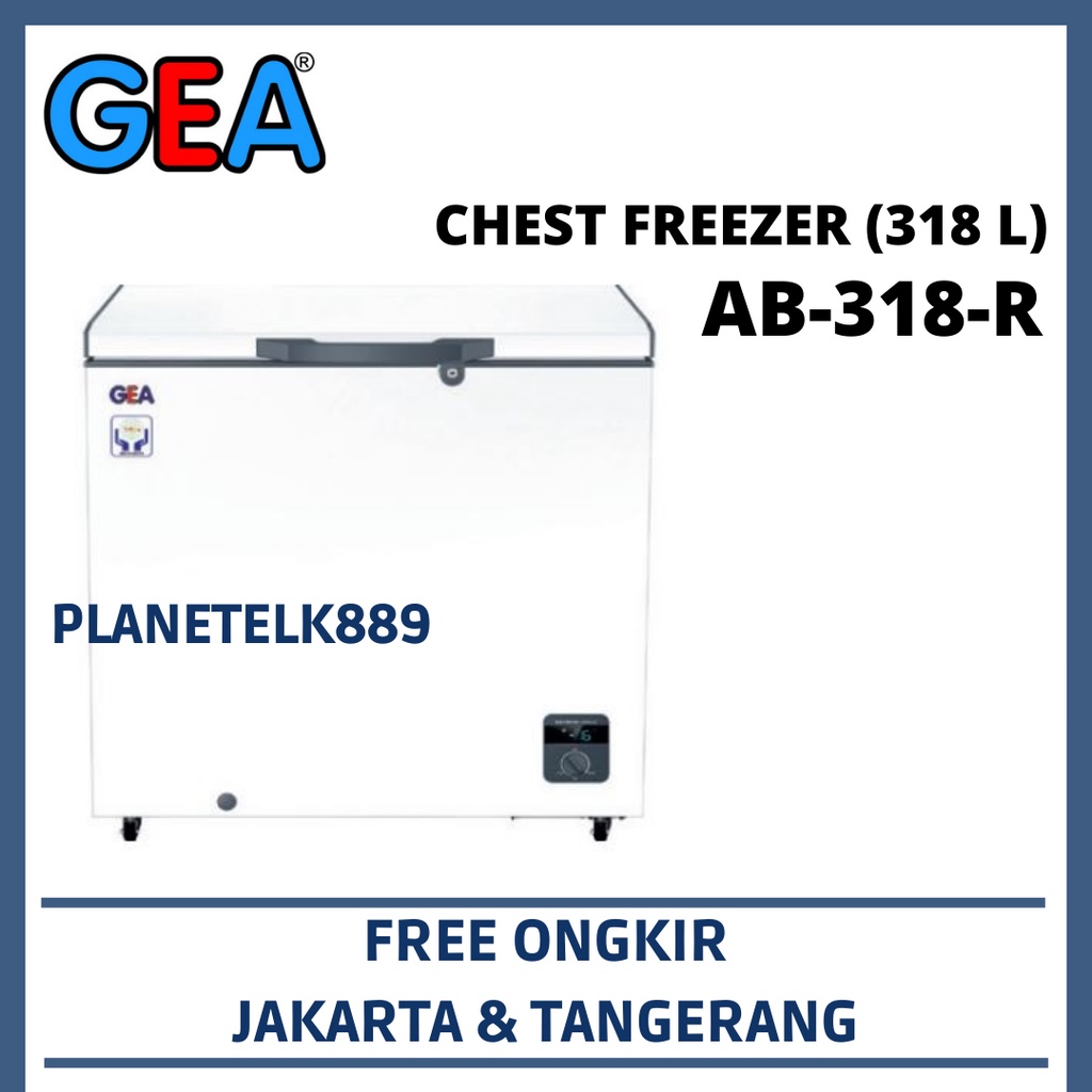 GEA AB 318R CHEST FREEZER GEA KAPASITAS 318 LITER AB-318-R