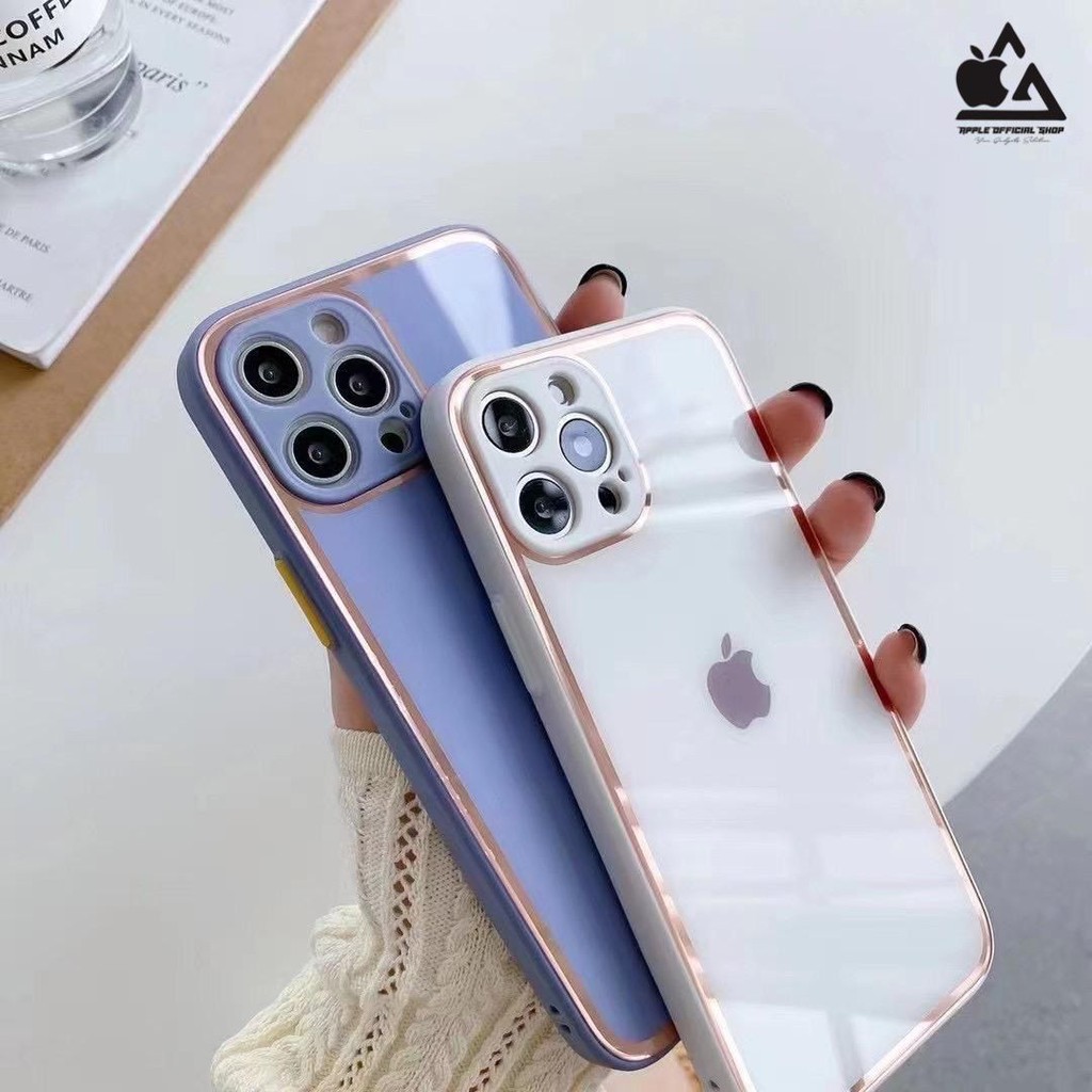 Premium Glass Case iPhone 13 13PRO 13PROMAX 11 12 8 8+ XR X XS MAX 6 6+ 7 7+ APPLE List GOLD CHROME Krom TEMPERED SOFTCASE SILIKON CAND