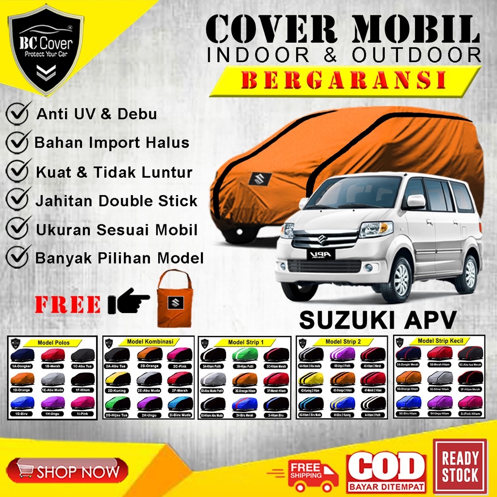 Cover Mobil APV Arena Sarung Mobil Suzuki APV Luxury Selimut Mantel Pelindung Jas Mantol Kerudung Tutup Penutup Mobil APV Outdoor