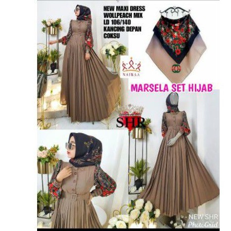 marsela set jilbab SHR #SHR set jilbab