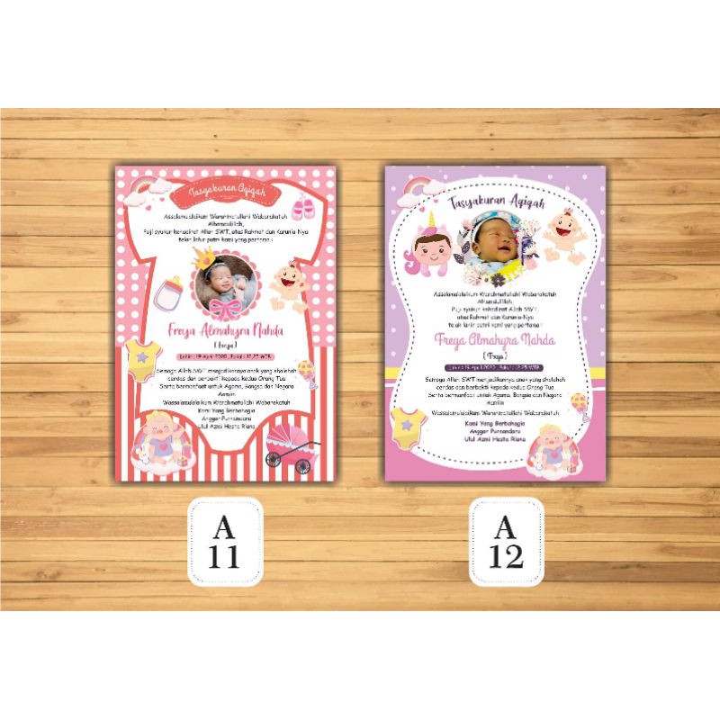 

STIKER AQIQAH/ TASYAKURAN KELAHIRAN 15 x 15 CM