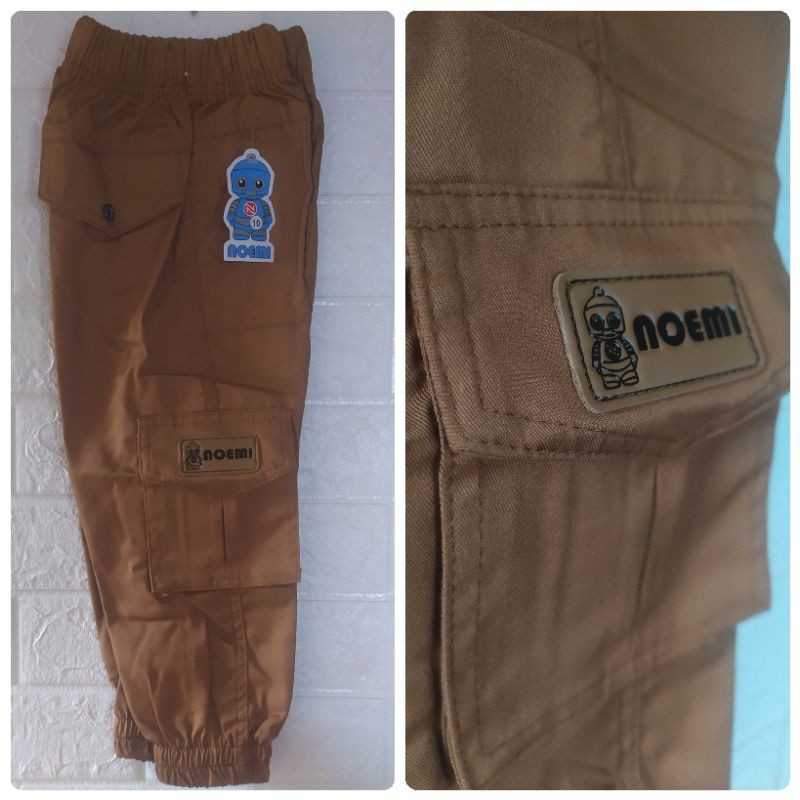 Celana Panjang Anak Laki Laki Jogger Cargo Original Noemi Usia 4 5 6 7 Tahun