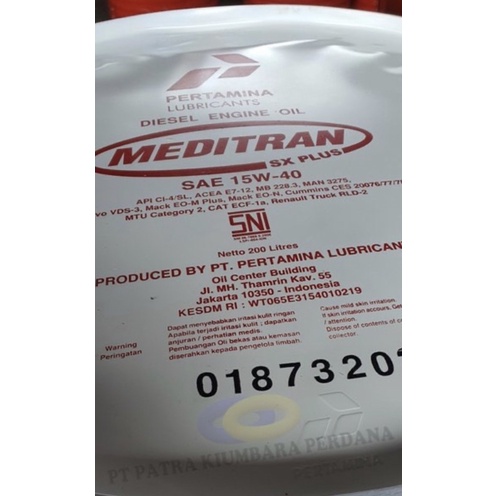 Oli Diesel Meditran Sx Plus 15W40 - Oli Diesel