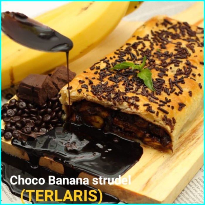 

Banana strudel malang choco almond apel original strudel oleh oleh kot