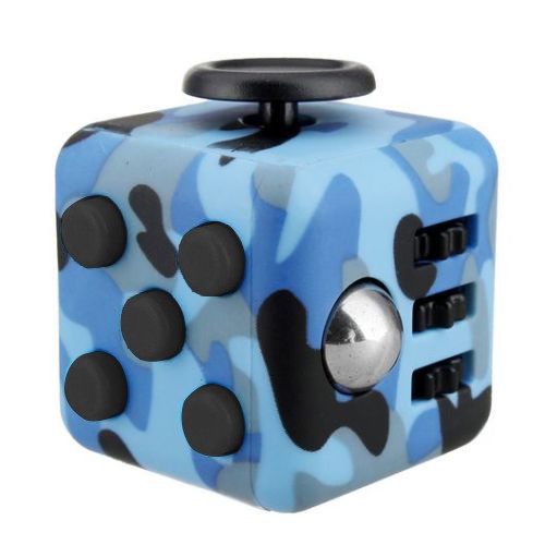 [Fresh] Fidget Cube ABS Motif Camo untuk Meningkatkan Fokus Anak / Dewasa