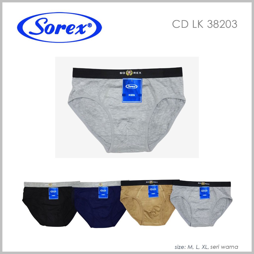 CD SOREX MEN MURAH CELANA DALAM PRIA MEN'S BRIEF COWOK LAKI LAKI ( 38203 / M3007 / 38208 / 38229 )