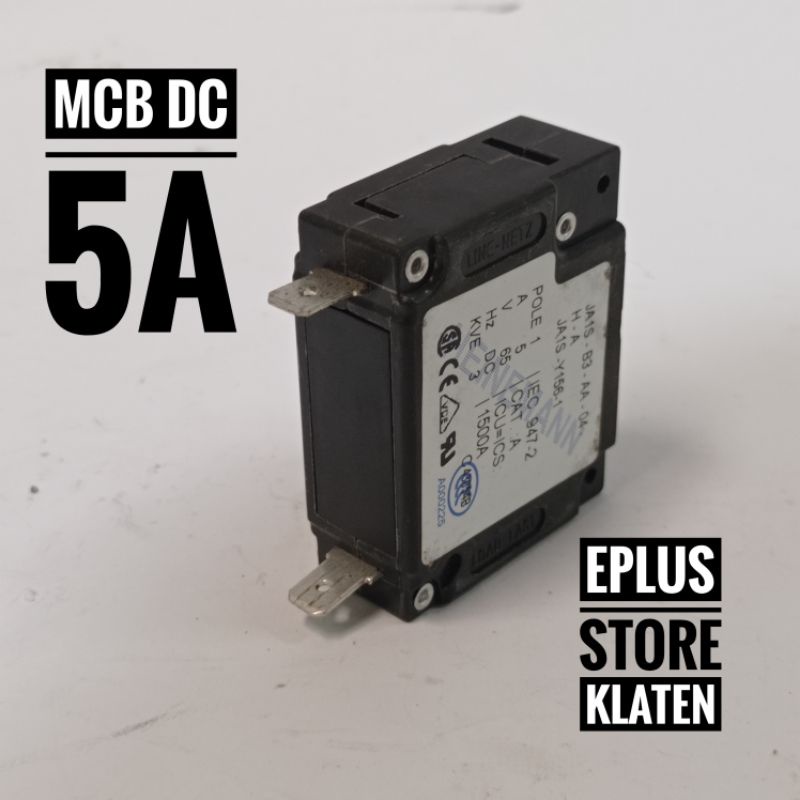 MCB DC 5A 65V HIGH QUALITY HEINEMANN Pengaman Tegangan DC