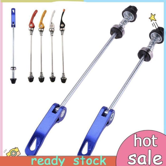 1 pasang Skewer Hub Sepeda Quick Release depan belakang