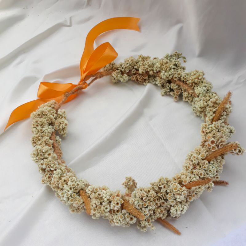 Forever Flower Crown - Dried Flower crown - Mahkota bunga /hiasan kepala bunga kering
