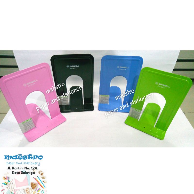

Pembatas Buku Besi / Sepasang Penyangga Buku 1 set isi 2 / Penahan Buku / Book End No. 7 / Standar Buku