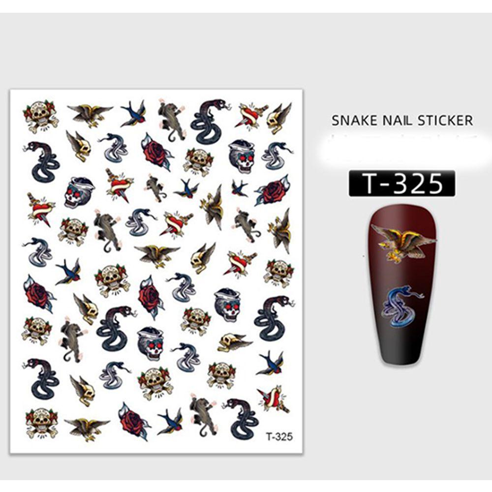 Stiker Kuku Motif Bunga Tahan Air Untuk Nail Art