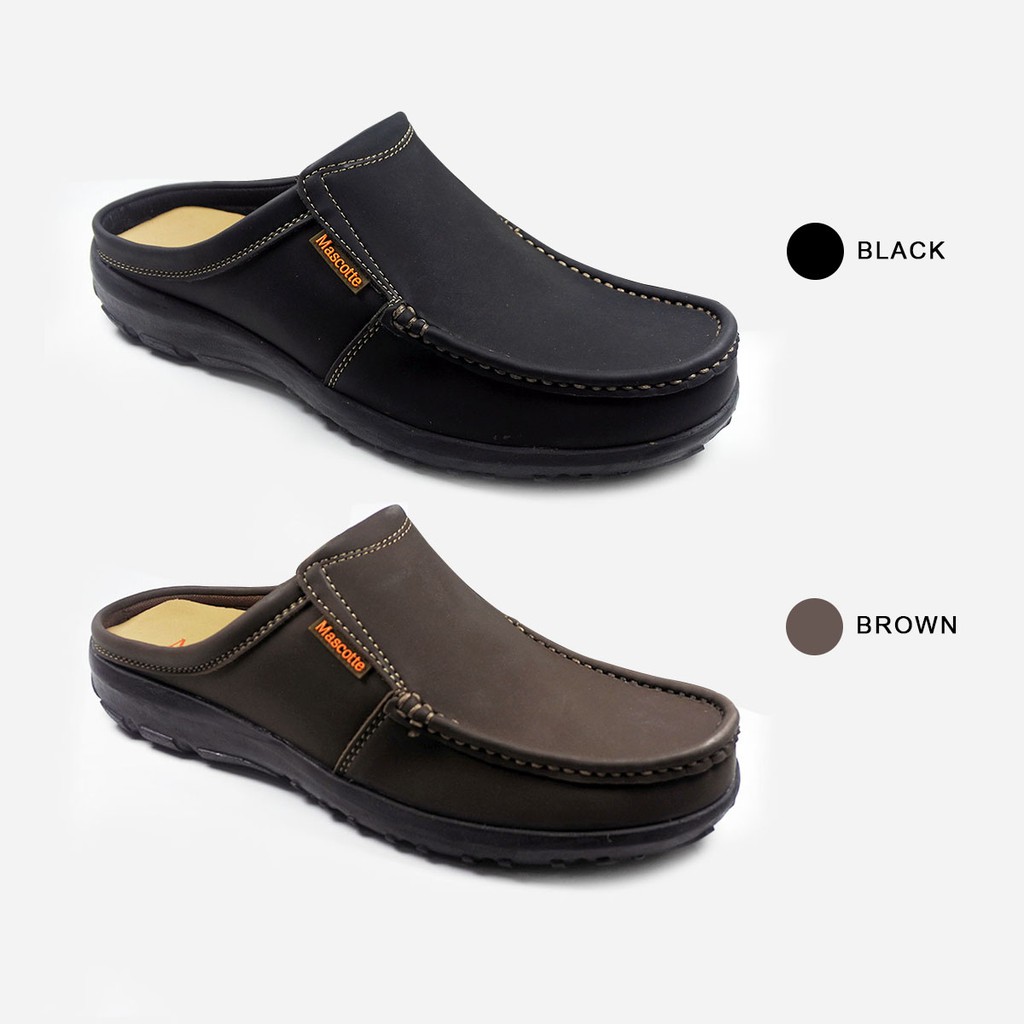 Mascotte GOMERO | Sepatu Sandal Bustong Pria 994 025 - Hitam dan Cokelat