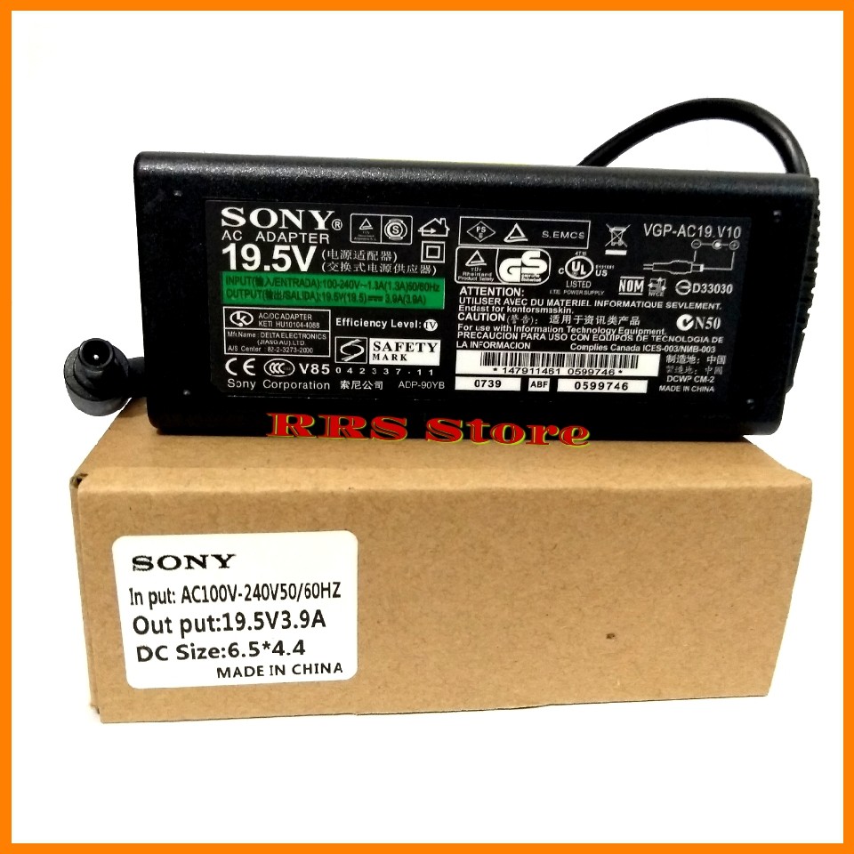 SONY Adaptor charger Laptop Sony 19.5v 3.9a for vain VGN-FZ100 For SONY PCG-394L SONY VGN-FZ140E VGP-AC VGP-AC19V20 VGP-AC19V33 VGP-AC19V37 VGP-AC19V19