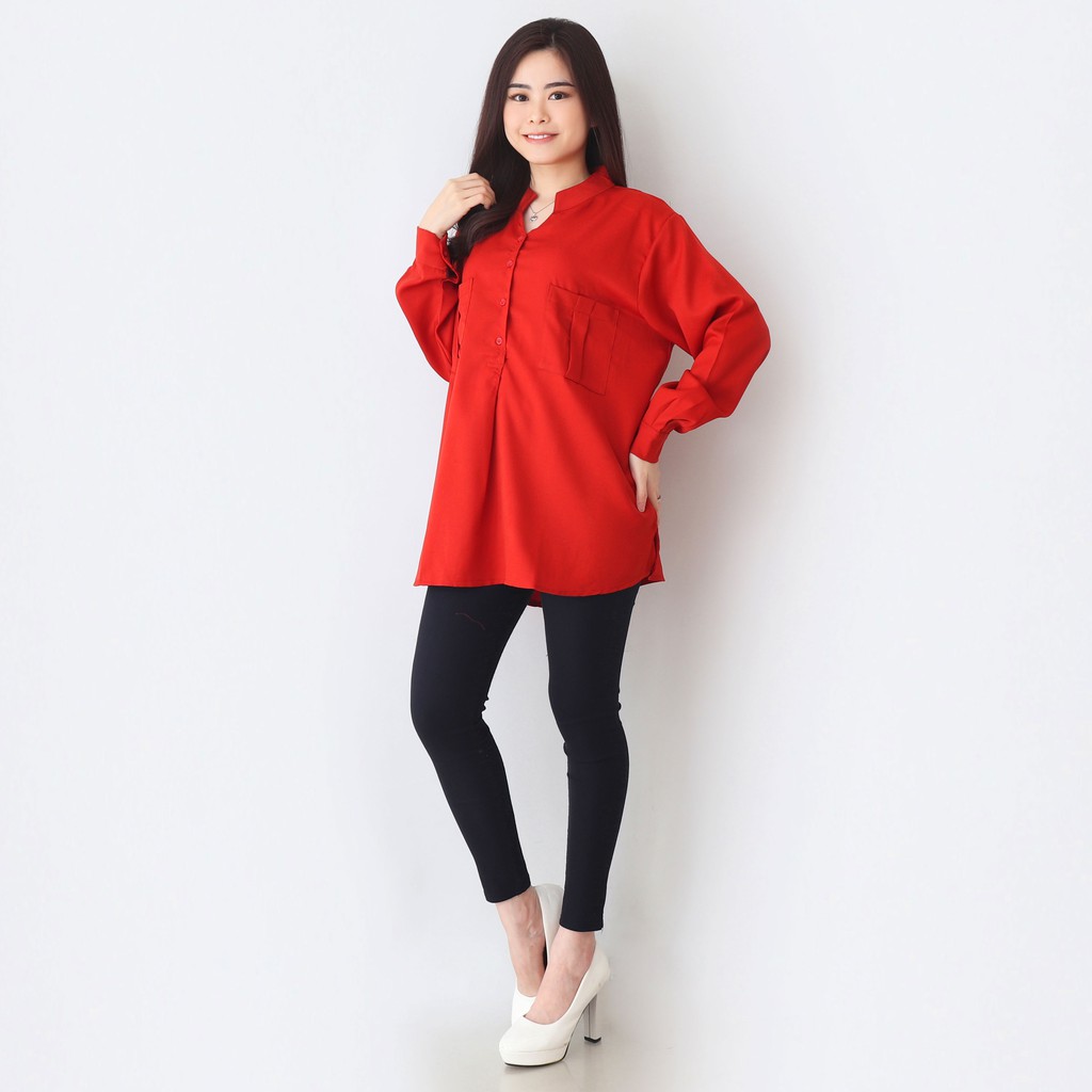 ARENA - Kemeja Wanita Jumbo Vneck