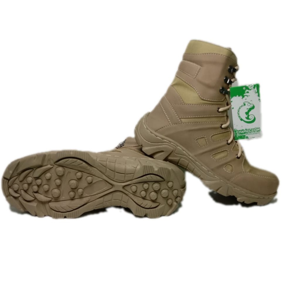 SEPATU SAFETY PDL GURUN CHAMELEON tactical kerjalapangan 8inci