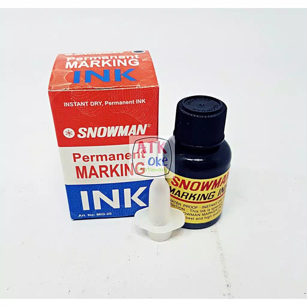 

Snowman Tinta Refill Permanent Hitam (Tidak Bisa dihapus) 1Pcs