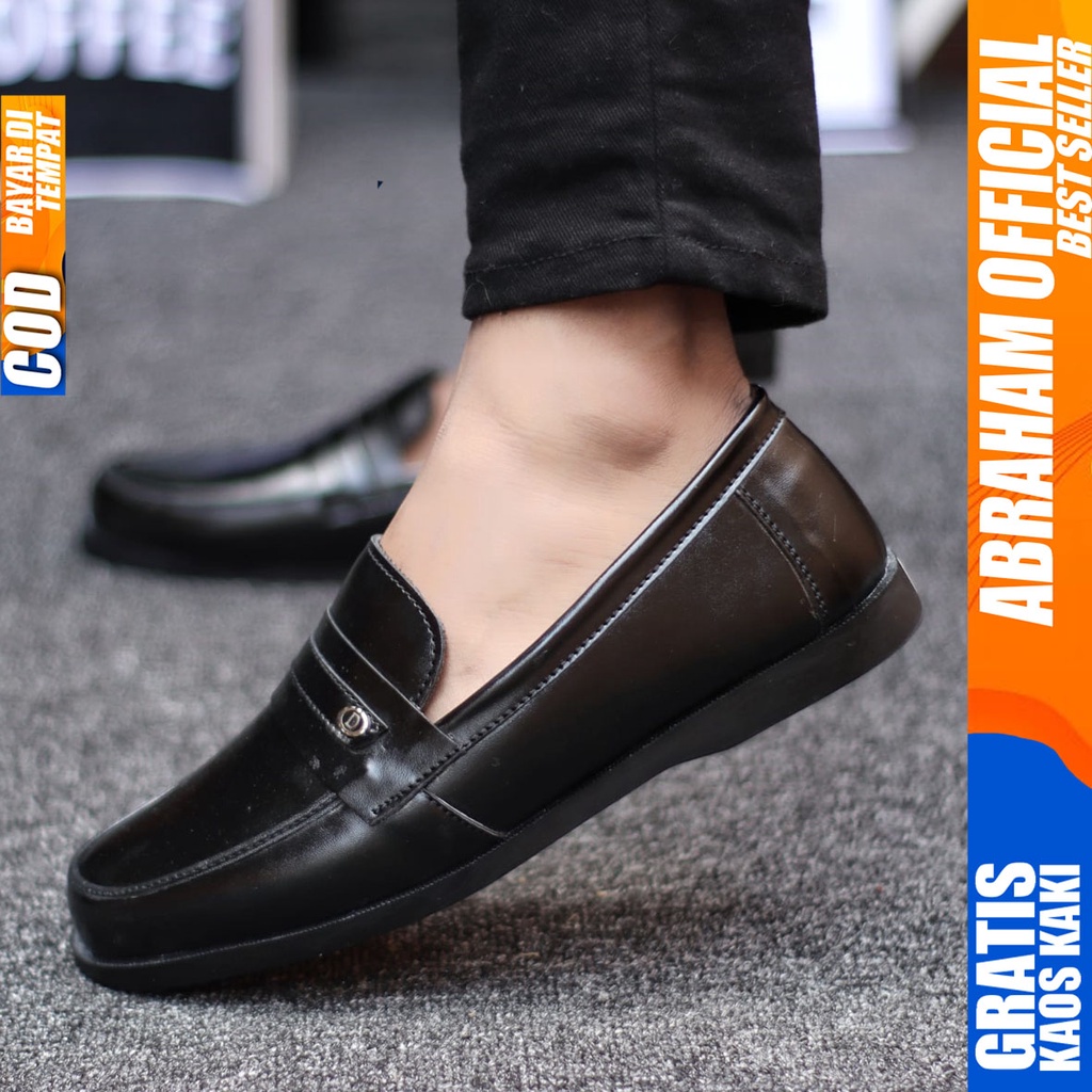 Sepatu Kasual Pria Sepatu Pria Casual Kulit Asli Cowok/Cowo Santai Casual Pria Sepatu Kerja Kantor Semi Formal Kuliah Kondangan Gaya keren Kekinian Murah Terlaris